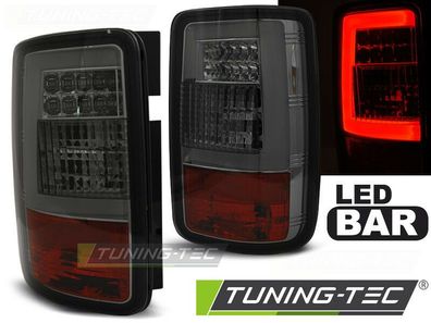 VW Caddy Lightbar LED Rückleuchten Schwarz-Smoke, Rot Bj. 3.2003-3.2014