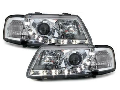 Audi A3 8L Scheinwerfer LED Tagfahrlicht. Chrom europw. Zulassung Bj.1996-8.2000