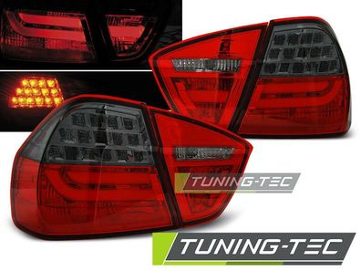 BMW 3er E90 Limousine Lightbar LED Rückleuchten Rot-Schwarz-Smoke + LED Blinker