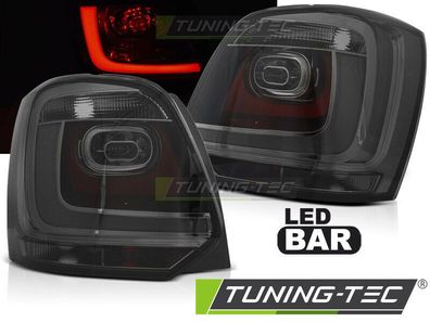 VW Polo 6R LED Lightbar Rückleuchten Schwarz-Smoke Bj.2009-14