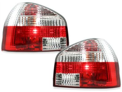 Audi A3 8L Rückleuchten Rot-klar Crystal + Leuchtmittel + Reflektor Bj.1996-2003