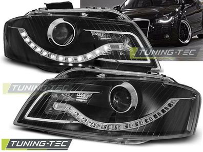 Audi A3 8PScheinwerfer LED Tagfahrlicht Optik Schwarz / Black Europaw. Zugelas