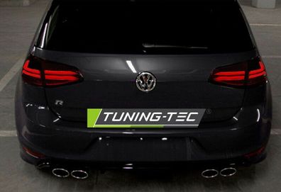 VW Golf 7 VII Voll LED Lightbar Rückleuchten, Heckleuchten, Schwarz Smoke Rauch