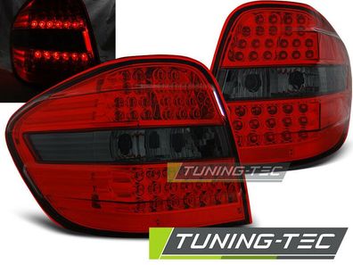 Mercedes W164 ML M-Klasse LED Rückleuchten, Heckleuchten, Rot-Smoke,2005-2008