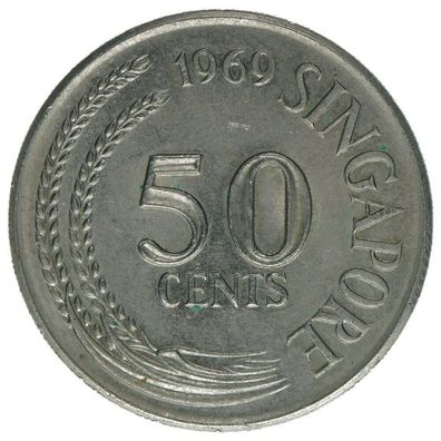 Singapore, 50 Cents 1969, A42365