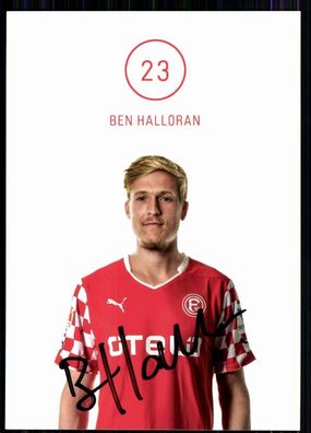 Ben Halloran Fortuna Düsseldorf 2014-15 Original Signiert + A 82701