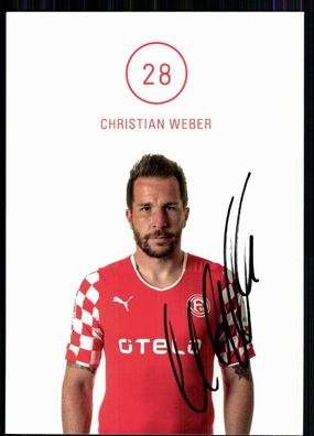 Christian Weber Fortuna Düsseldorf 2014-15 Original Signiert + A 82704