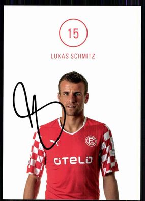 Lukas Schmitz Fortuna Düsseldorf 2014-15 Original Signiert + A 82695