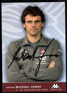 Michael Henke 1. FC Kaiserslautern 2005-06 Original Signiert + A 82745
