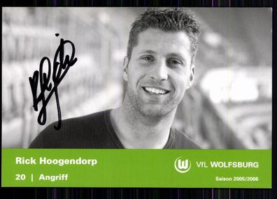 Rick Hoggendorp VFL Wolfsburg 2005-06 Autogrammkarte Original Signiert + A 82757