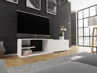 Ausziehbare TV-Schrank Cliff TV-Tisch Hängeschrank Modern Loft Stil Wohnzimmer M24