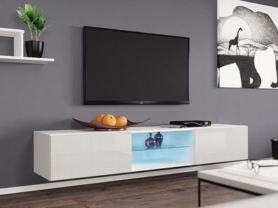TV-Lowboard Vigo Glass 180 TV-Tisch Modern Design TV-Schrank Kollektion Sideboard M24