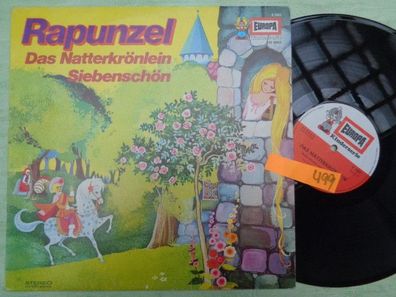 LP Europa E2025 Rapunzel Natterkrönlein Siebenschön Grimm Bechstein Hörspiel