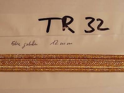 Tresse Marine golden folie 12mm 1Meter (TR32)