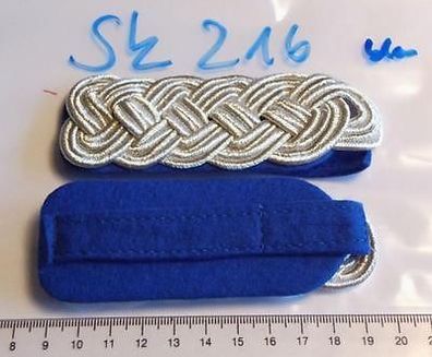 Schulterstücke Major glänzend blau mit Riemen (SK216)