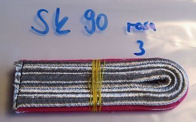 Schulterstücke Leutnant glänzend rosa zum einnähen (SK90)