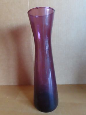 Vase lila Glas ca. 24 cm hoch