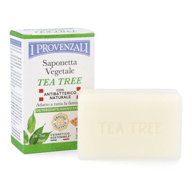 I Provenzali Antibakterielle Pflanzenseife mit Teebaumöl 100 g
