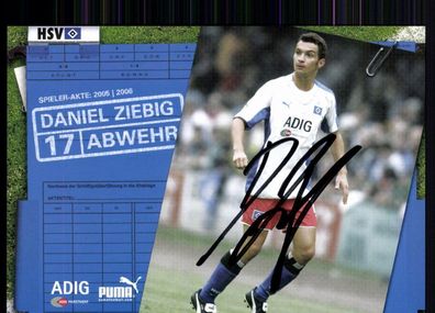 Daniel Ziebig Hamburger SV 2005-06 Autogrammkarte Original Signiert + A 82969
