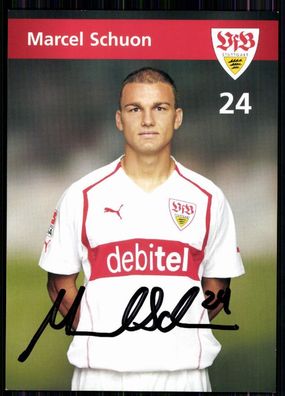Marcel Schuon VfB Stuttgart 2004-05 Autogrammkarte Original Signiert + A 83323