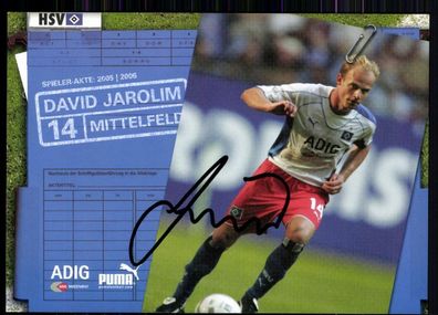 David Jarolim Hamburger SV 2005-06 Autogrammkarte Original Signiert + A 82967