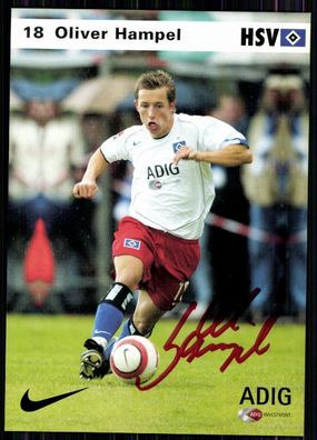 Oliver Hampel Hamburger SV 2004-05 Autogrammkarte Original Signiert + A 83234