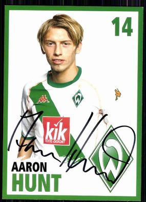 Aaron Hunt Werder Bremen 2004-05 Autogrammkarte Original Signiert + A 83279