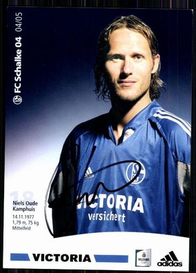 Niels Oude Kamphuis FC Schalke 04 2004-05 2. Karte Original Signiert + A 83292