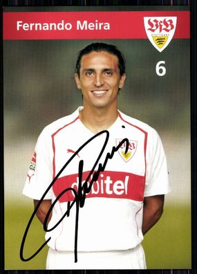 Fernando Meira VfB Stuttgart 2004-05 Autogrammkarte Original Signiert + A 83342