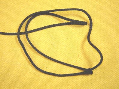 Soutage Kordel schwarz 0,3 cm breit je 1m Hutmacher Modist