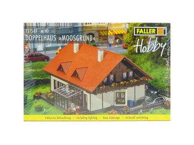 Bausatz Modellbau Doppelhaus Moosgrund, Faller H0 131549, neu