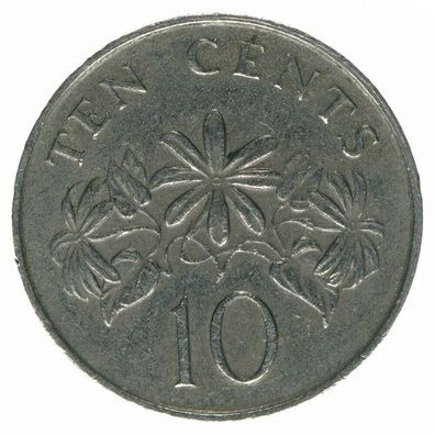 Singapur, ten cents 1989, A45174