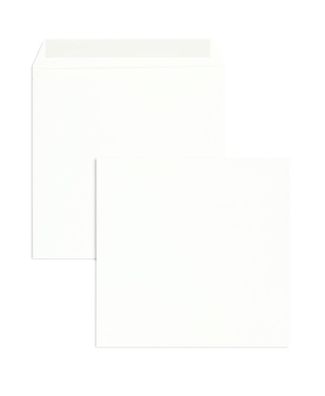 250 Briefumschläge Weiß (Hochweiß) 220x220 mm mit Haftklebung