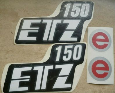 ETZ 150 e, elektronik, MZ, Aufkleber, Aufklebersatz, Oldtimer, Seitendeckel, DDR
