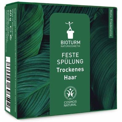 Bioturm: Feste Spülung - trockenes Haar, 60 g, Naturkosmetik, plastikfrei