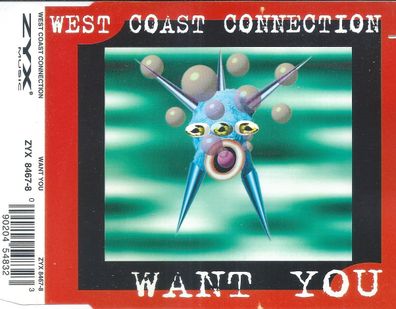 CD-Maxi: West Coast Connection: Want You (1996) ZYX 8467-8