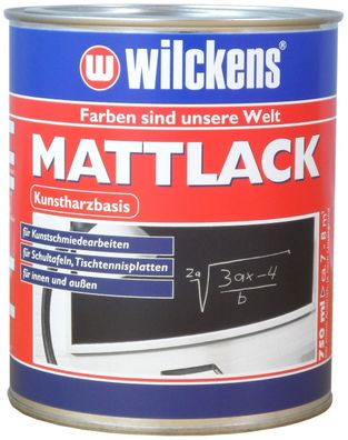 Wilckens 0,75l Tafellack Farbe Tafelfarbe schwarz matt Tischtennisplatte Lack