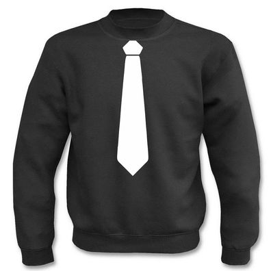 Pullover l Krawatte Anzug Fliege I Fun I Sprüche I Lustig I Sweatshirt