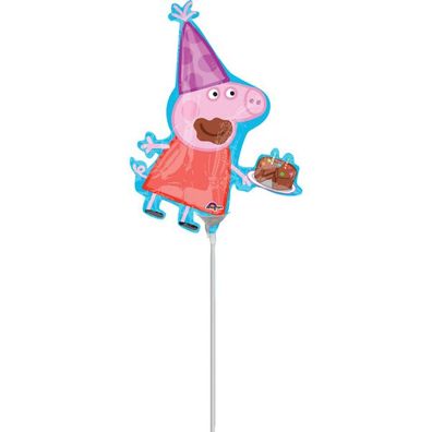 Peppa Pig Wutz Mini Shape Folienballon 30cm Geburtstag Birthday Heliumballon
