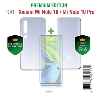 4smarts 360 Protection Set Premium für Xiaomi Mi Note 10 / Mi Note 10 Pro - Schwarz