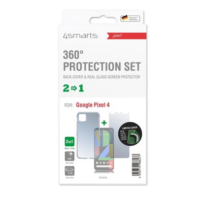 4smarts 360 Protection Set Limited Cover für Google Pixel 4 - Transparent