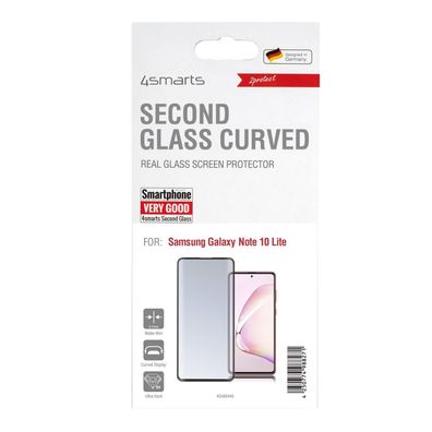 4smarts Second Glass Curved Colour Frame für Samsung Galaxy Note 10 Lite - Schwarz