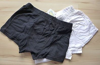 Herren Retroshorts 2 St. Pack. Underwear schwarz weiß Gr. 5/ M 6/ L NEU!!!