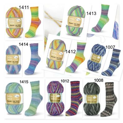 Sommer Sockenwolle, 100g, Stretch, Baumwolle, Rellana, Strumpfgarn, Strickgarn,