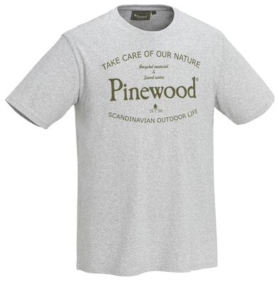 Pinewood 5569 Save Water T-Shirt L. Grey Melange (454)