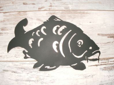 Karpfen Fisch Angeln Fischen Angel Spezial Deko 30cm-90cm ab 38€ 3mm Stahl