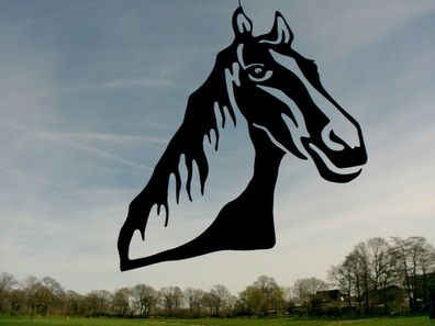 Pferdekopf von 40cm-100cm ein wirklich schöner aus 3mm Stahl Handarbeit ab 48€
