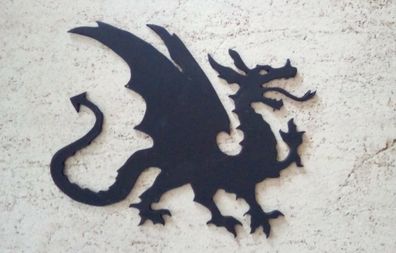 Drache Drachen das Fabeltier der Mythologie aus 3mm Stahl von 20cm-100cm Wales