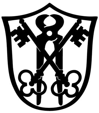 Schlüsseldienst das Zunftzeichen als Wappen 3mm Stahl H=40cm-100cm ab 46€