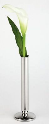 Vase aus Edelstahl hochglanzpoliert in modernem Design Ø 6 cm